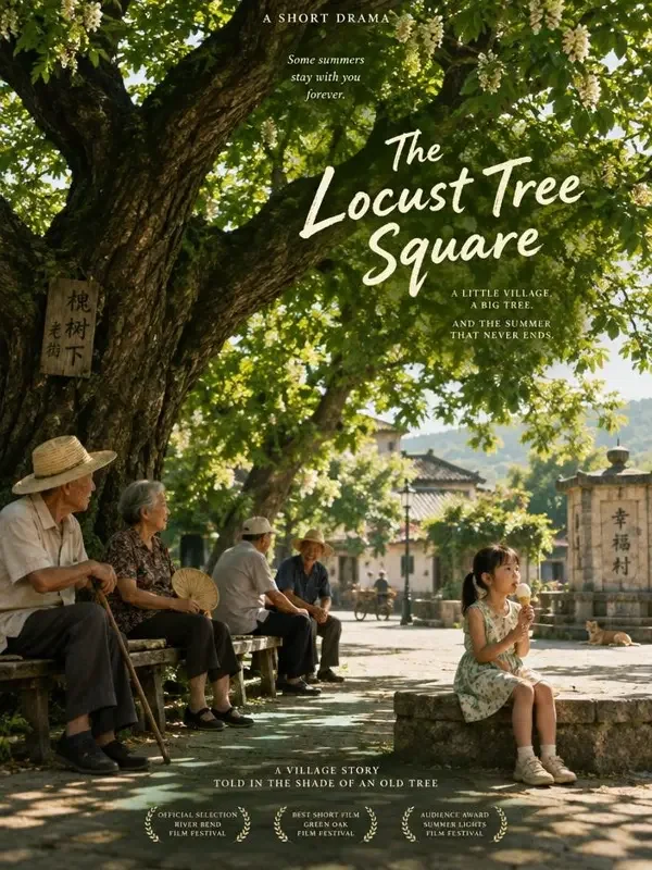 《老槐树下的夏日》- 黄豆短剧市井生活短剧封面